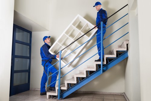 Professional removals team planning a move in Charlton
