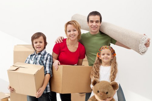 Different box sizes used for packing and boxes in Charlton