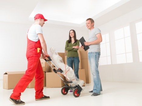 Reusable furniture and household goods prepared for charity donation