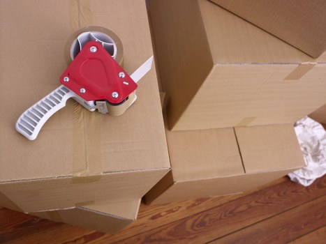 Charlton moving team packing and preparing household items