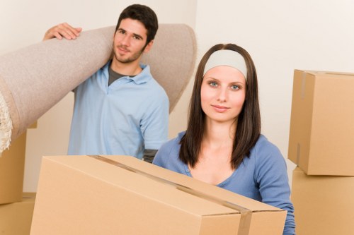 Timing and logistics for office removals in Charlton on a local street