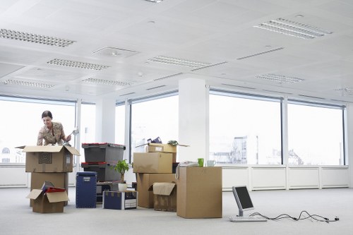 Professional movers managing commercial relocation in Charlton