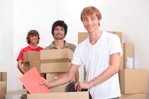 Organised moving boxes and packing materials for Charlton customers