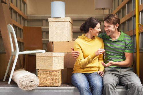 Securely packed moving van prepared for a safe delivery