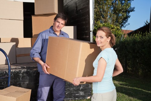 Warehouse and office assets being organised for commercial moves in Charlton